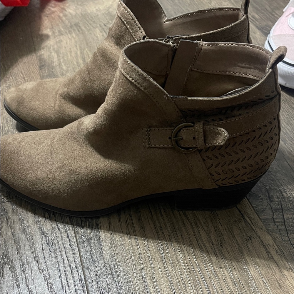 St. John's Bay Tan Ankle Booties